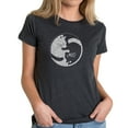 thumbnail image 1 of Women's Premium Blend Word Art T-shirt - Yin Yang Cat, 1 of 2