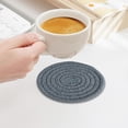 thumbnail image 6 of Woven Round Placemats Cotton Rope Table Mats Heat Insulation Coasters for Kitchen Dining Table Decor Waterproof Washable Protective Hot Dish Pad Natural Home Style Rustic Accent, 6 of 7