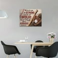 thumbnail image 2 of Loodaent Christian Baseball Bible Verse Sports 16” x 12” Framed Canvas Art Prints, 2 of 6