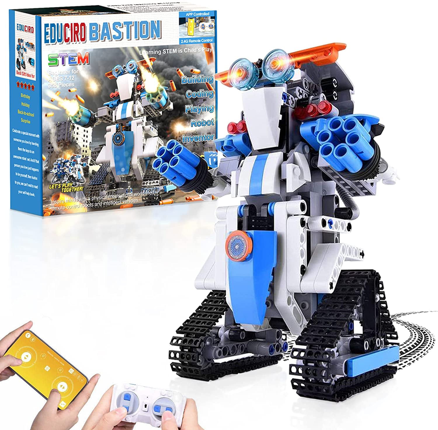Remote Control Robot Building Kits Learning Educational Building Toys for Boys and Girls Ages 8+ STEM Toys for Kids