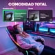 thumbnail image 5 of Silla Gaming TITANO con Reposapies y Luz LED Premium Gamer negro 6.49 pulg SGCRPLED01BL, 5 of 7