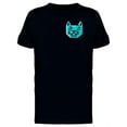 thumbnail image 1 of Retro Head Of A Blue Cat T-Shirt Men -Image by Shutterstock, Male x-Large, 1 of 2