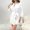 White, variant on WCJM Women Robes Blue Dressing Gown Women's Dress Pocket Short Sleeve Home Casual Round Neck Loose Version Sleeping Dress Women Woman Blending Pajamas