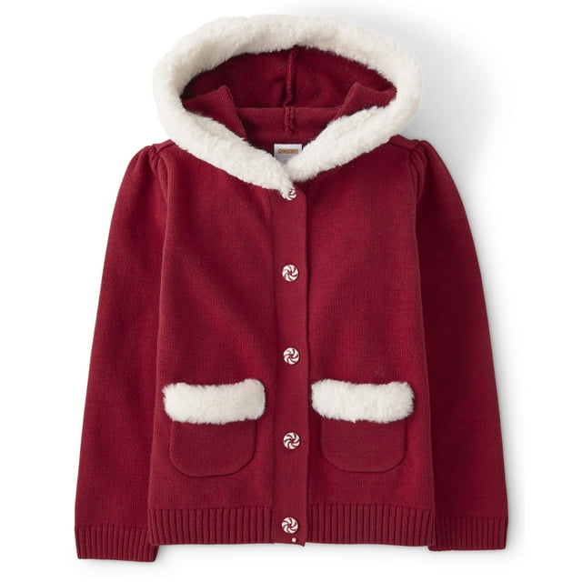 Sudadera con capucha y cremallera Gymboree para niños pequeños de piel sintética de 12 a 18 m