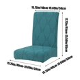 thumbnail image 2 of Jacquard Leaf Print Stretch Chair Cover Full Elastic Spandex Dining Chair Slipcovers 45x40x40cm Hotel Home Decor Universal Fit Decor Covers, 2 of 5