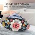 thumbnail image 4 of Yayeee Pillowcase Standard Size Set of 2 Satin Wrinkle Resistant Pillow Case, Colorful Floral Pattern, 4 of 7