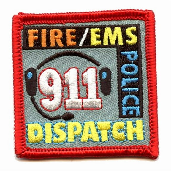 12 pieces 2" Custom Activity Scouts Applique Fun Patches - 911 Dispatch Patch