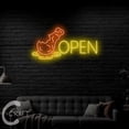 thumbnail image 2 of C-CRAFT Fried Chicken Open Neon Sign LED Light 27 inch for Chicken Restaurant Wall Art Decor, 2 of 5