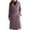 *Purple, variant on ClodeEU Women's Wool Blend Overcoat With Belt,Mid Length Notched Lapel Coat ,Elegant Fall Winter Long Overcoat With Pockets Black,Womens Plus XXL