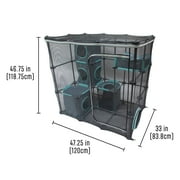 Kitty City Outdoor Cat Enclosure Catio with Mesh Walls, Zip Door, Fits Multiple Cats