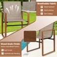 thumbnail image 3 of Auranook 2 PCS Outdoor Dining Chairs Patio Furniture Chair w/ Breathable Seat & Backrest, 3 of 8