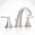 thumbnail image 2 of Miseno Mno641l Elysa 1.2 GPM Widespread Bathroom Faucet - Nickel, 2 of 6