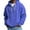 24# Royal Blue, variant on Huankd Waffle Knit Hoodie Men Quarter Zip Casual Long Sleeve Oversized Pullover Sweatshirt with Pocket Soft Athletic Fall Royal Blue S
