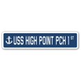 thumbnail image 1 of SignMission SSN-High Point Pch 1 4 x 18 in. A-16 Street Sign - USS High Point Pch 1, 1 of 1