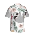 thumbnail image 2 of Bixox Men's Hawaiian Shirts Men's Cute Cartoon Sloth Print Short-Sleeve Shirt-Small, 2 of 8