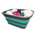 thumbnail image 5 of SAMMART Set of 2 Collapsible Plastic Laundry Basket - Foldable Pop Up Storage Container/Organizer - Portable Washing Tub - Space Saving Hamper/Basket, 5 of 8