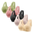 thumbnail image 1 of Puntoco Bralettes para mujer Sujetador fruncido sin aros de acero para mujer con copa fina y sujetador de encaje sexy ajustable Ropa interior, 1 of 2