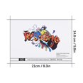 thumbnail image 5 of Rotulador pintado a mano con encuadernación de plástico, herramientas especiales de pintura de papel para libros, 4 Uds., 5 of 5