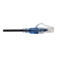 thumbnail image 5 of Monoprice SlimRun - Patch cable - RJ-45 (M) to RJ-45 (M) - 1 ft - 0.1 in - UTP - CAT 6a - booted, snagless, stranded - black (pack of 10), 5 of 5