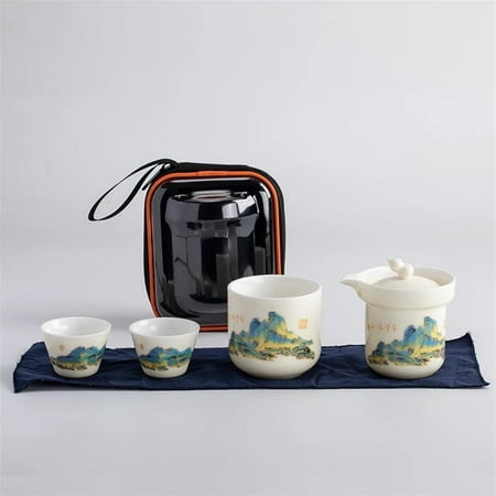 

Tea Cup Set Chinese White Porcelain Kung Fu Travel Tea Set Ceramic Teapot Teacup Porcelain Teaset Teaware Sets Drinkware Tea Ceremony Teapots & Coffee Servers Travel Tea Set