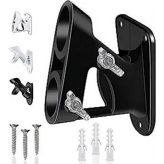 Bonison Adjustable Flag Pole Bracket, 1" Hole Diameter, Two-Position Heavy Duty Aluminum Flagpole