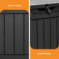 thumbnail image 5 of Uforic 31 Gallon Outdoor Deck Box, Weatherproof Resin, Lockable, Patio & Garden Storage, Black, 5 of 6