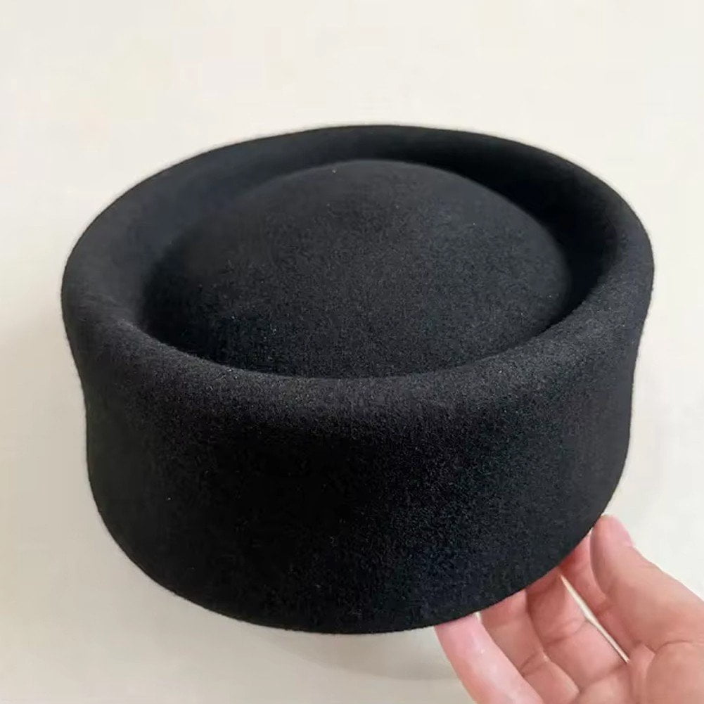 Jiibva Pillbox Hat Top Hat Millinery Fascinator Base Hat for Women Casual Wear Western Fedoras Hostesses Wear