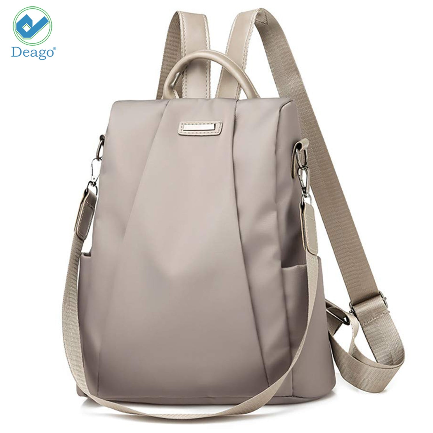 KEAKIA Women PU Leather Leaves Pattern Backpack Purse Travel School Shoulder Bag Casual Daypack 