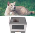 thumbnail image 1 of Foldable Cat Litter Box with Lid, Large Space Collapsible Enclosed Cat Potty with Pull Out Drawer, Stable Structure Easy to Clean, Drawer Type Toilet for Adult Cat Kitten, 1 of 7