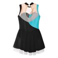 thumbnail image 4 of CHICTRY Girls Shiny Rhinestone Figure Skating Dress Ballet Gymnastics Leotard Dress Ballroom Lyrical Performance Costume Black 12, 4 of 5