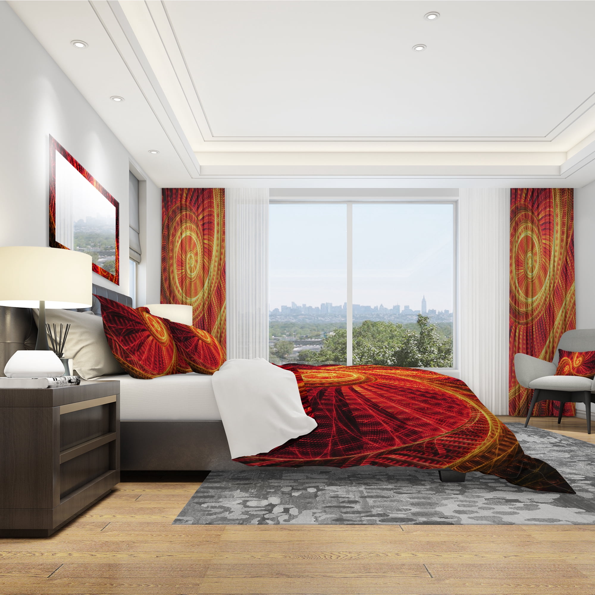 Designart 'Sundance Large' Modern & Contemporary Duvet Cover Set