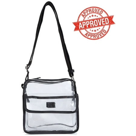stadium bag nfl clear approved cross body shoulder messenger purse transparent walmart