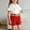 Wine, variant on DJDLJWCJ 3 Piece Girls Short Sleeve Tee and Shorts Set Girls Crewneck Ruffled T Shirt and Solid Lightweight Stretch Soft Short with belt Wine Size 7-8 Years