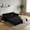 Black, variant on Convertible Queen Pull Out Sofa Bed, 3-in-1 Corduroy Sleeper Bed Loveseat Sofa with Cushion Armrest for Living Room, 73.2'' Futon Couch for Small Place