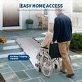 thumbnail image 2 of Heavy Duty 600Lb Folding Aluminum Wheelchair Ramp Portable, Lightweight w/ Safety Lock & Non-Slip Grip for Cars, Doorways, Steps, Curbs 7ft Four-fold, 2 of 8