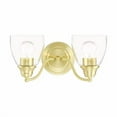 thumbnail image 2 of Livex Lighting Montgomery Satin Brass 2 Light Vanity Sconce, 2 of 4