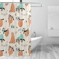 thumbnail image 2 of Coolnut Cute Sloth Design Bath Shower Curtain Liners 72"x72", Polyester Waterproof Bath Curtains with Hooks for Bathroom Decoration, 2 of 5