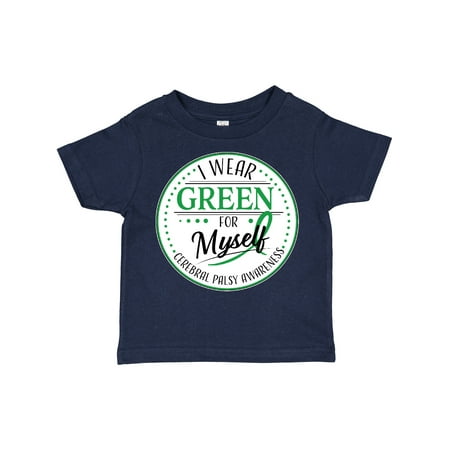 

Inktastic I Wear Green for Myself- Cerebral Palsy Awareness Gift Toddler Boy or Toddler Girl T-Shirt