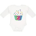 thumbnail image 3 of Inktastic 2nd Birthday cupcake Boys or Girls Long Sleeve Baby Bodysuit, 3 of 5