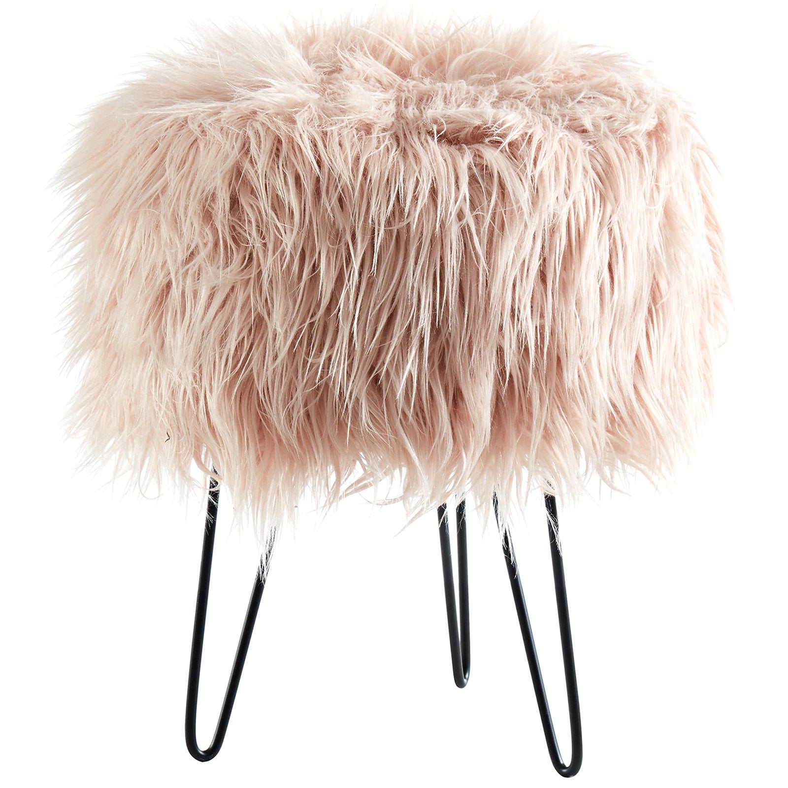 !nspire Faux Fur Ottoman