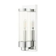 thumbnail image 2 of 20721-05 Livex Lighting Hillcrest - 1 Light Outdoor ADA Wall Lantern in Coastal Style - 4.75 Inches wide by 12 Inches high-Polished Chrome Finish, 2 of 12