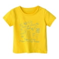 thumbnail image 3 of Hiiyo Big Girls Graduation Graphic T-Shirt Short Sleeved T Shirt, Yellow, 3 of 3