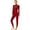 Burgundy, variant on YONGHS Women Gymnastics Unitard Long Sleeve One Piece Ballet Dance Bodysuit Leotard Skating Jumpsuit Navy Blue M