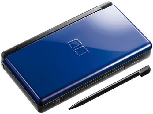 Refurbished Nintendo DS Lite Cobalt Black Video Game Console with Stylus and Charger