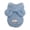 Blue L, variant on Blue L Cute Pet Hoodie For Small Dogs Bunny Ear Design Winter Warm Fleece Jacket For Cold Weather
