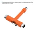 thumbnail image 4 of Unique Bargains All-In-One Skate Tool Multi-Function Portable Skateboard Tool T Tool, Orange, 4 of 4