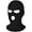 Pure Black, variant on 3 Holes Ski Mask Full Face Cover Outdoor Balaclava Winter Knitted Neck Gaiter for Halloween Sports Cycling