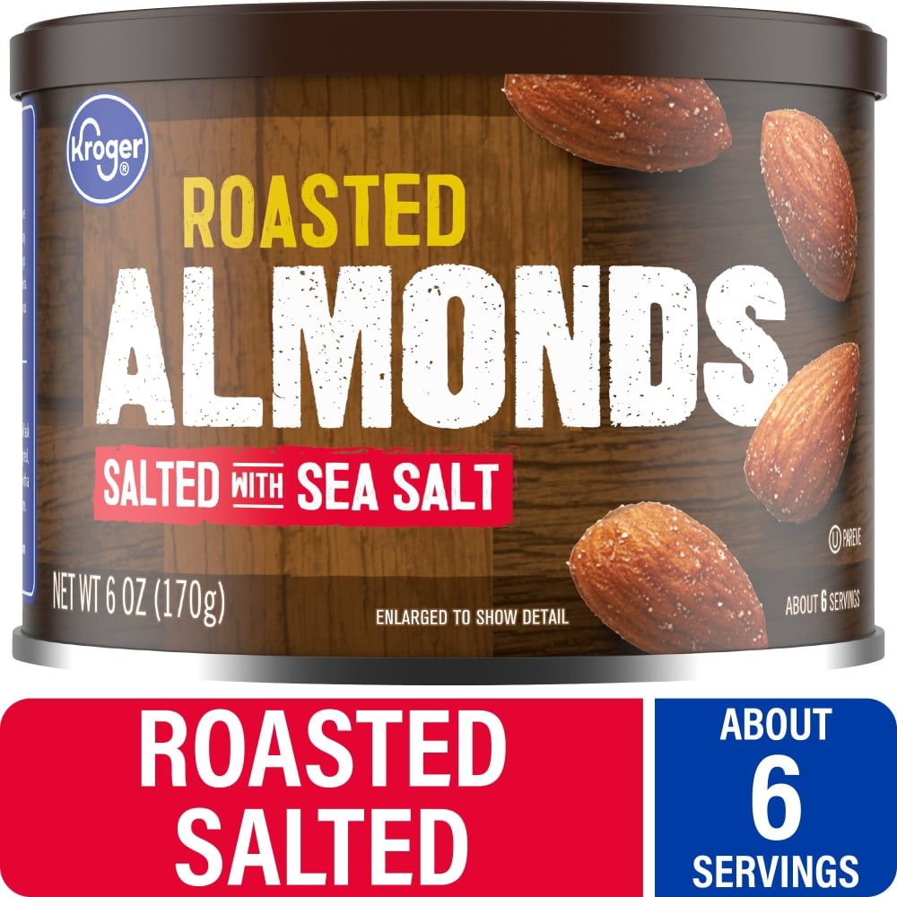 Kroger Roasted Sea Salted Almonds 6 oz - 5 Pack