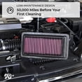 thumbnail image 6 of K&N Engine Air Filter: High Performance, Premium, Washable, Replacement Filter: 2018-2019 BMW M5, 33-3128, 6 of 9