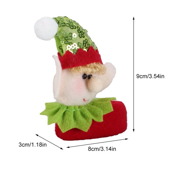 Christmas Items, Christmas Decor Elf Wine Bottle Toppers Elf Doll Wine Glass Bag (Boy)